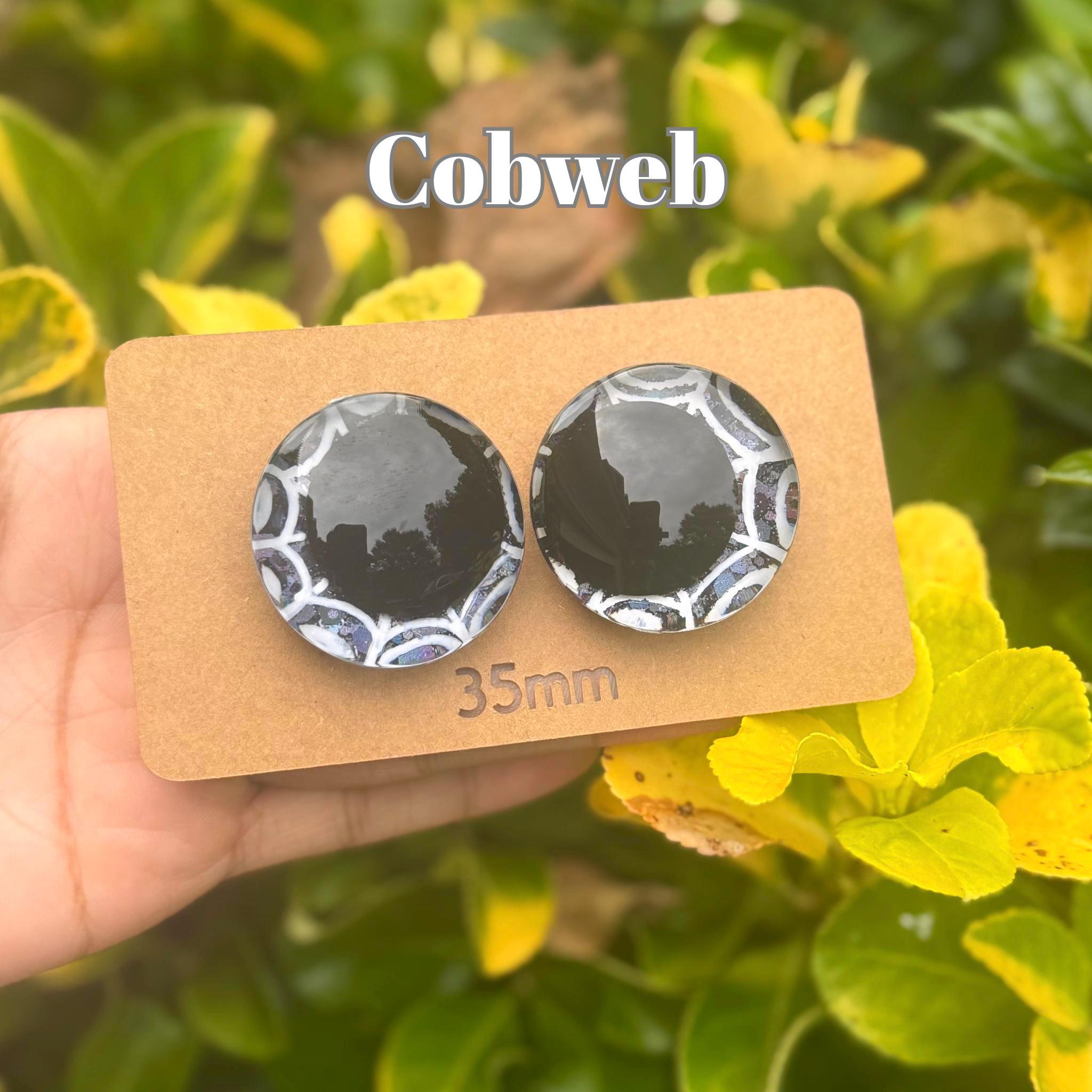 Cobweb Hand-Painted Safety Eyes - Amigurumi Crochet (25-40mm)