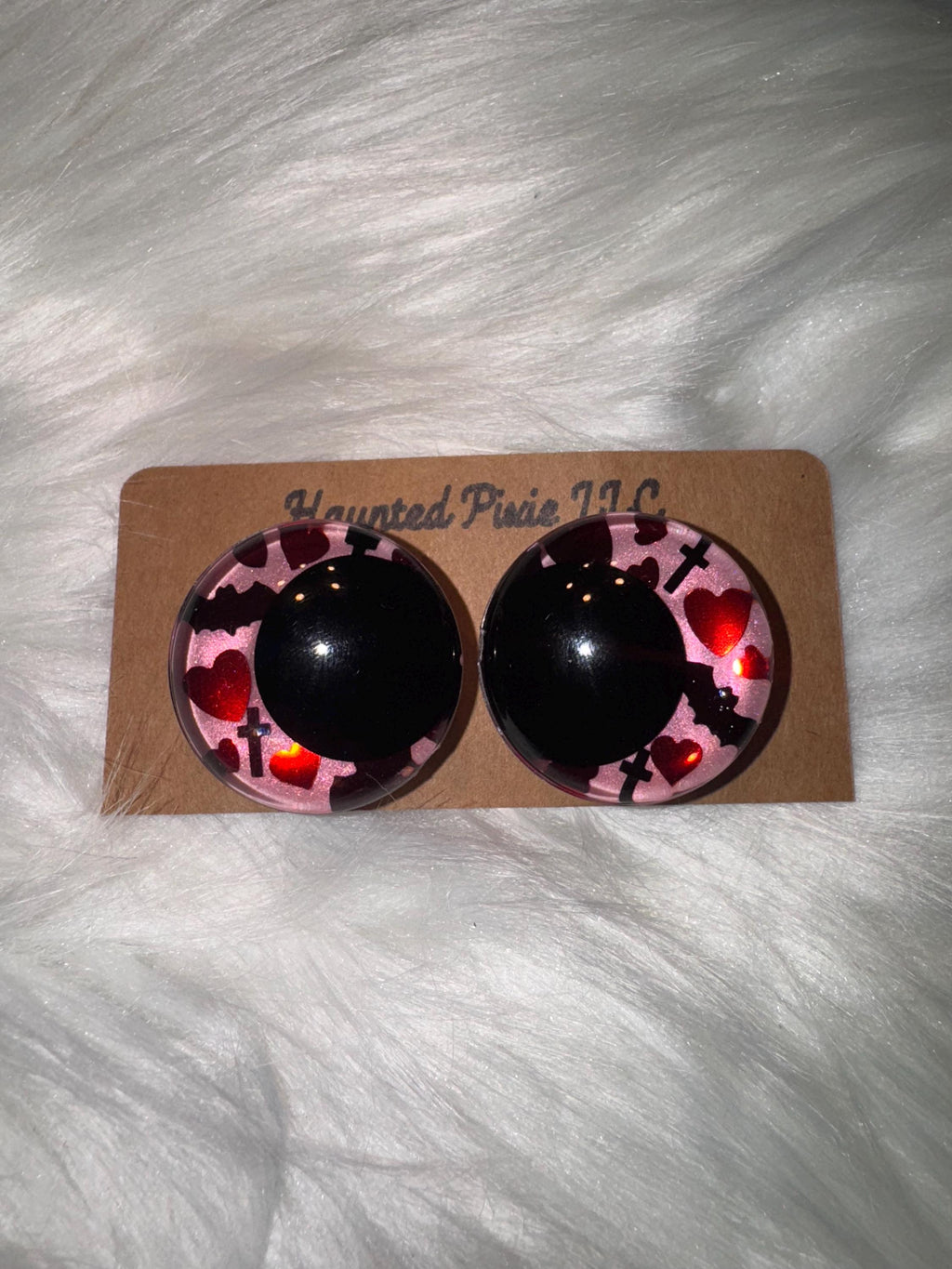 Goth Love Hand-Painted Safety Eyes - Amigurumi Crochet (25-40mm)