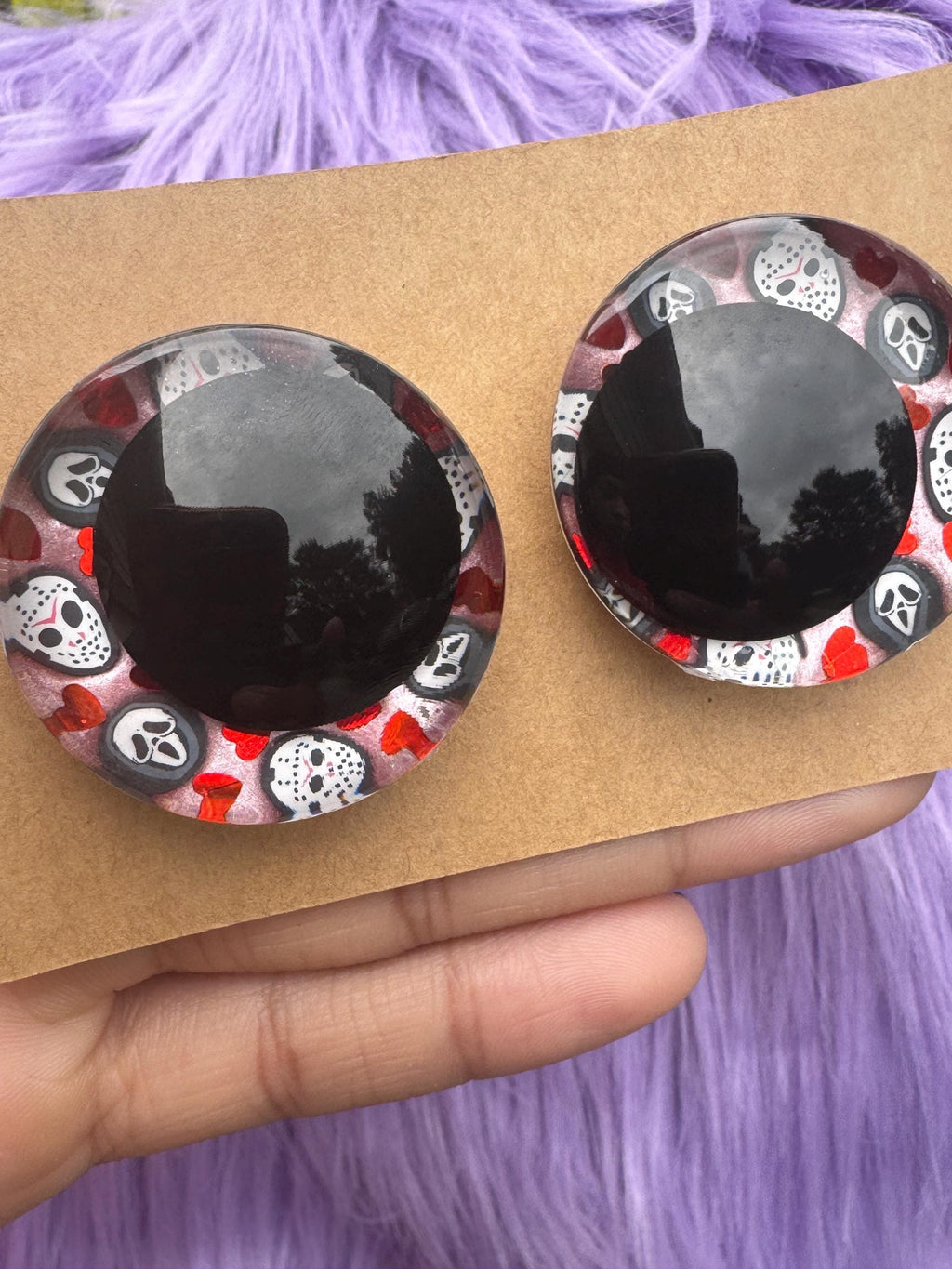 Slasher Love Hand-Painted Safety Eyes - Amigurumi Crochet (25-40mm)