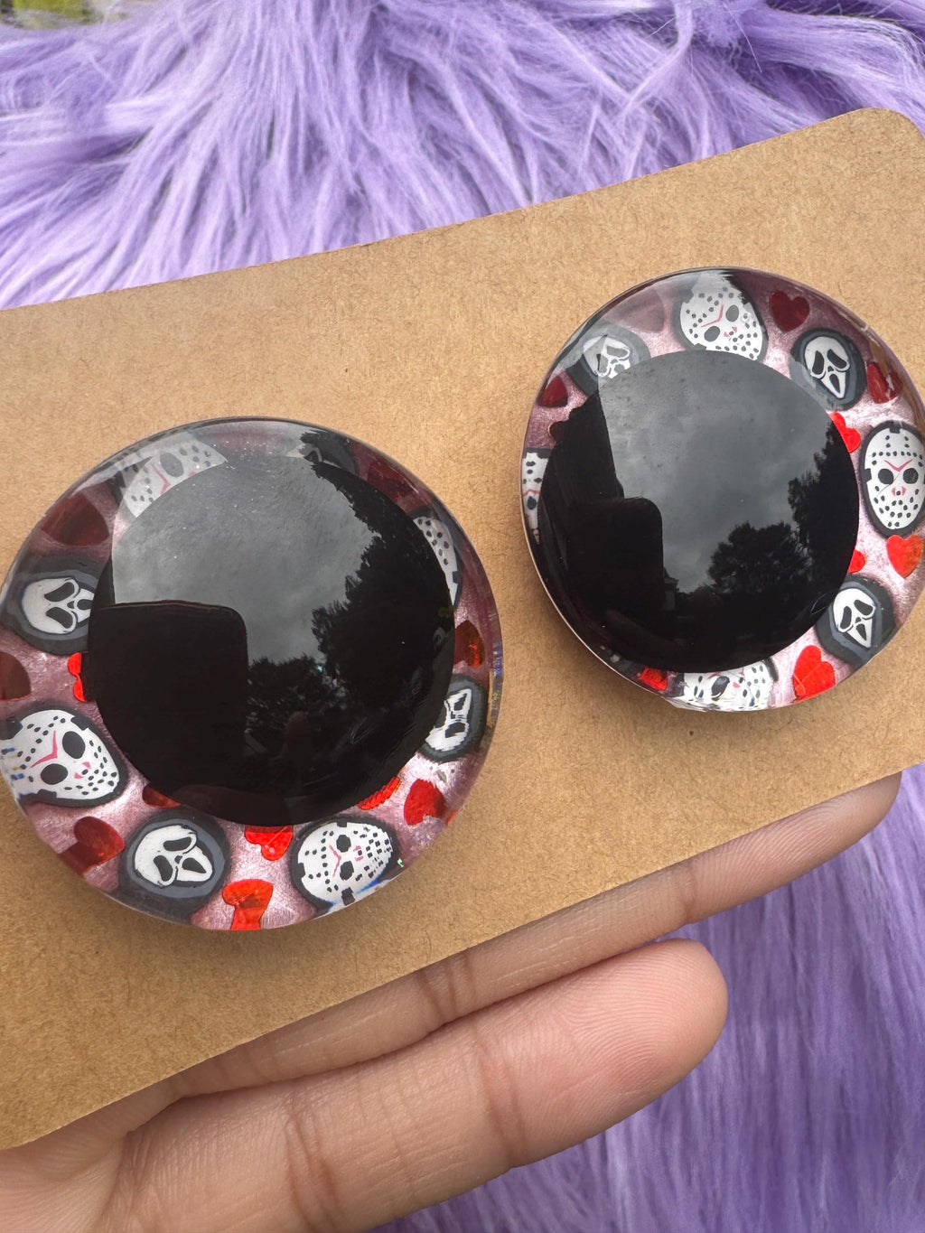 Slasher Love Hand-Painted Safety Eyes - Amigurumi Crochet (25-40mm)