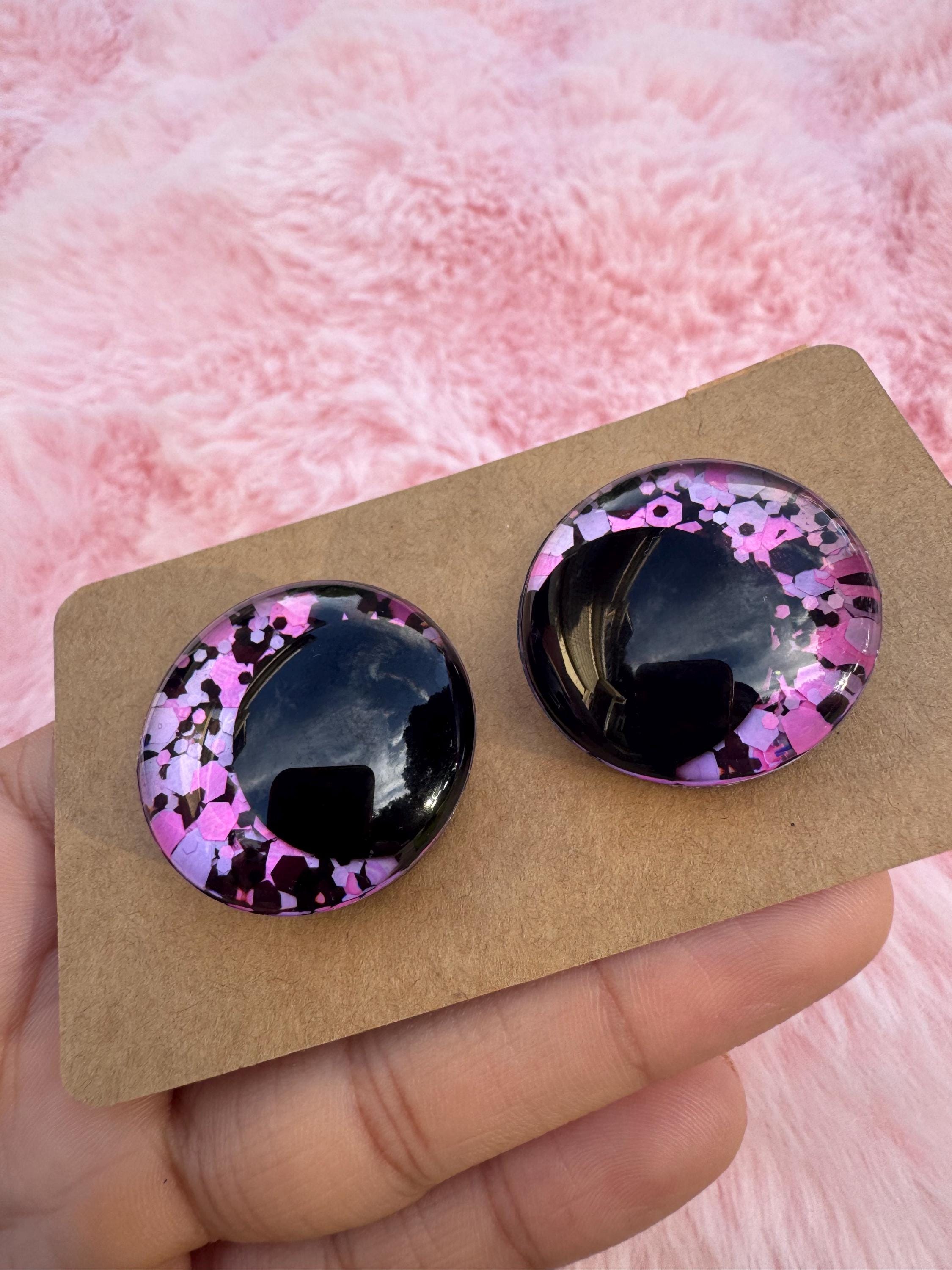 Radioactive Hand-Painted Safety Eyes - Kawaii Amigurumi (20-40mm)
