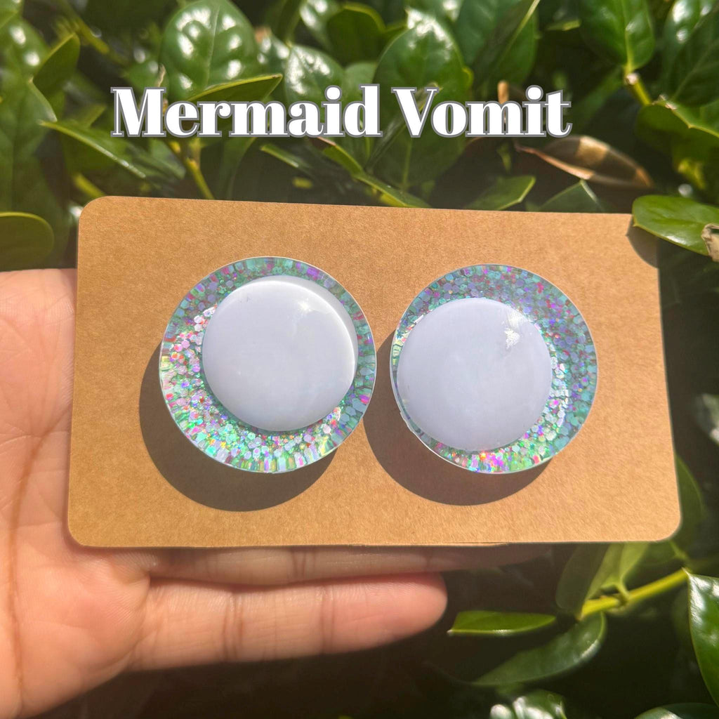 Mermaid Vomit - Hand Painted Safety Eyes: Amigurumi Crochet Tools (20-40mm, Black/Red/White Pupil)