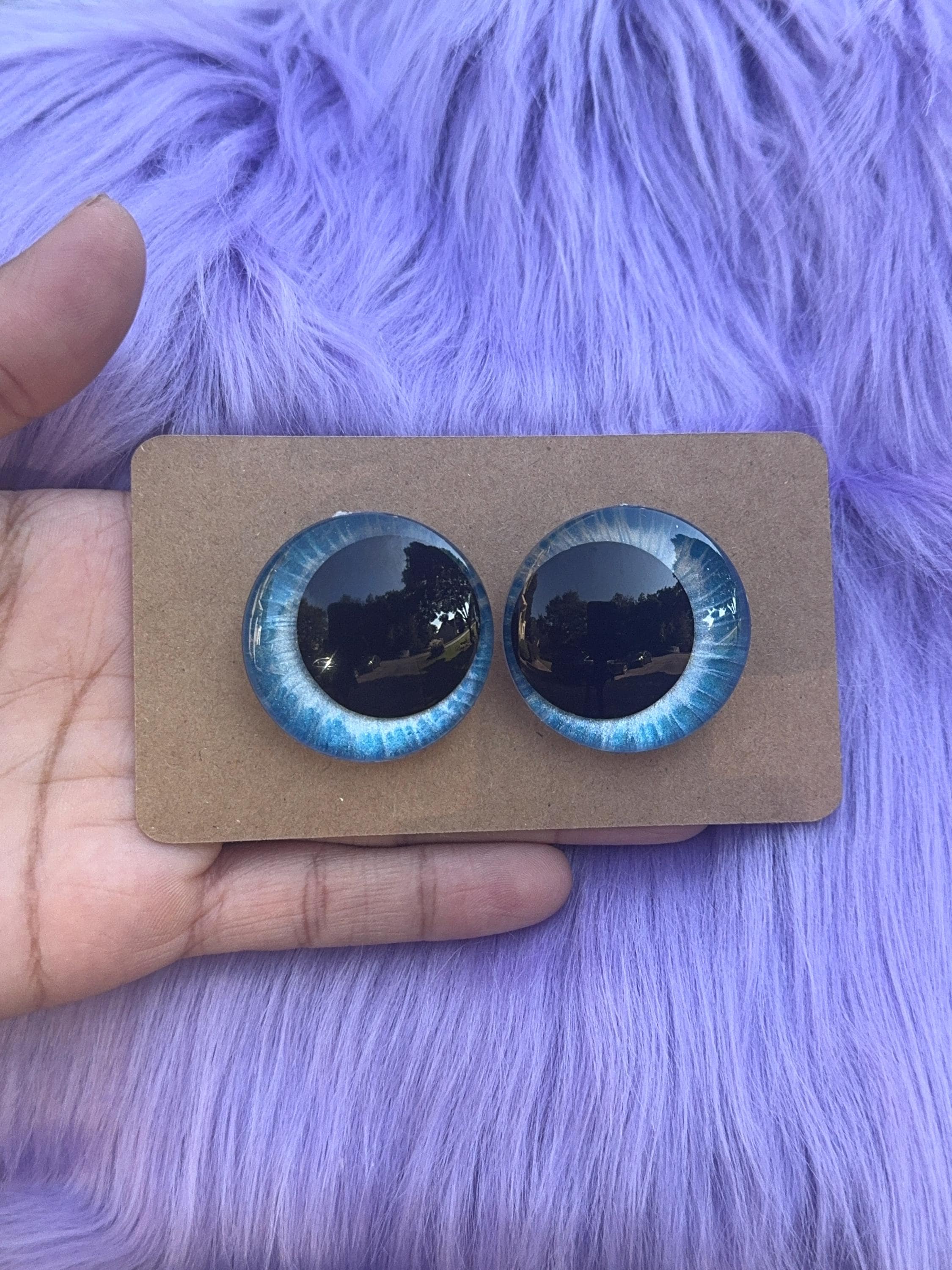 Light Furious Hand-Painted Safety Eyes - Amigurumi Crochet (20-40mm)