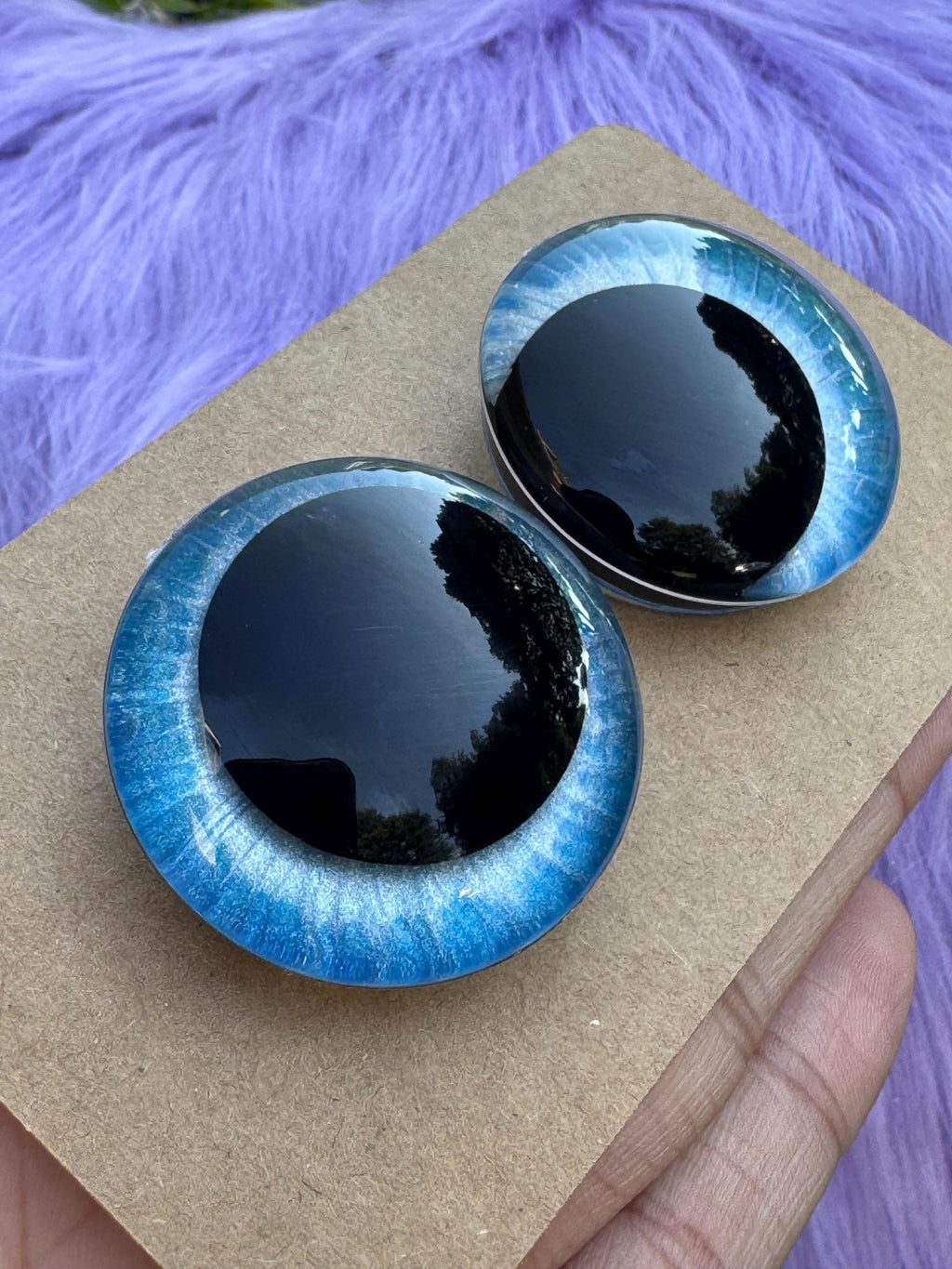 Light Furious Hand-Painted Safety Eyes - Amigurumi Crochet (20-40mm)