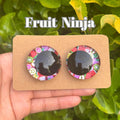 Fruit Ninja - Hand Painted Safety Eyes: Amigurumi Crochet Tools (20-40mm, Black/Red/White Pupil)