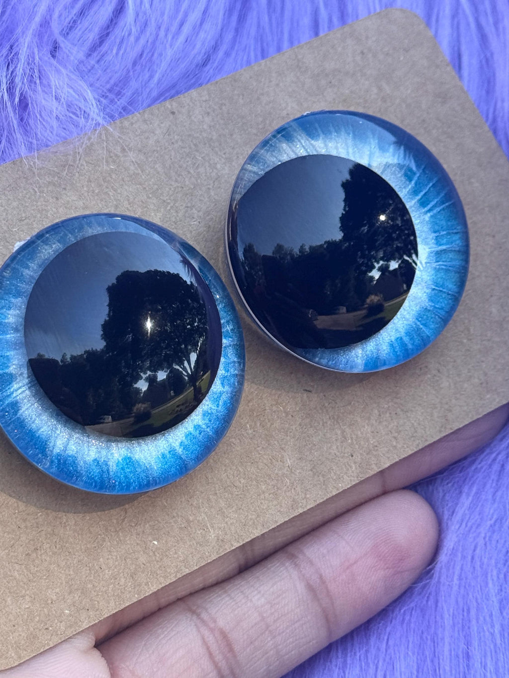 Light Furious Hand-Painted Safety Eyes - Amigurumi Crochet (20-40mm)