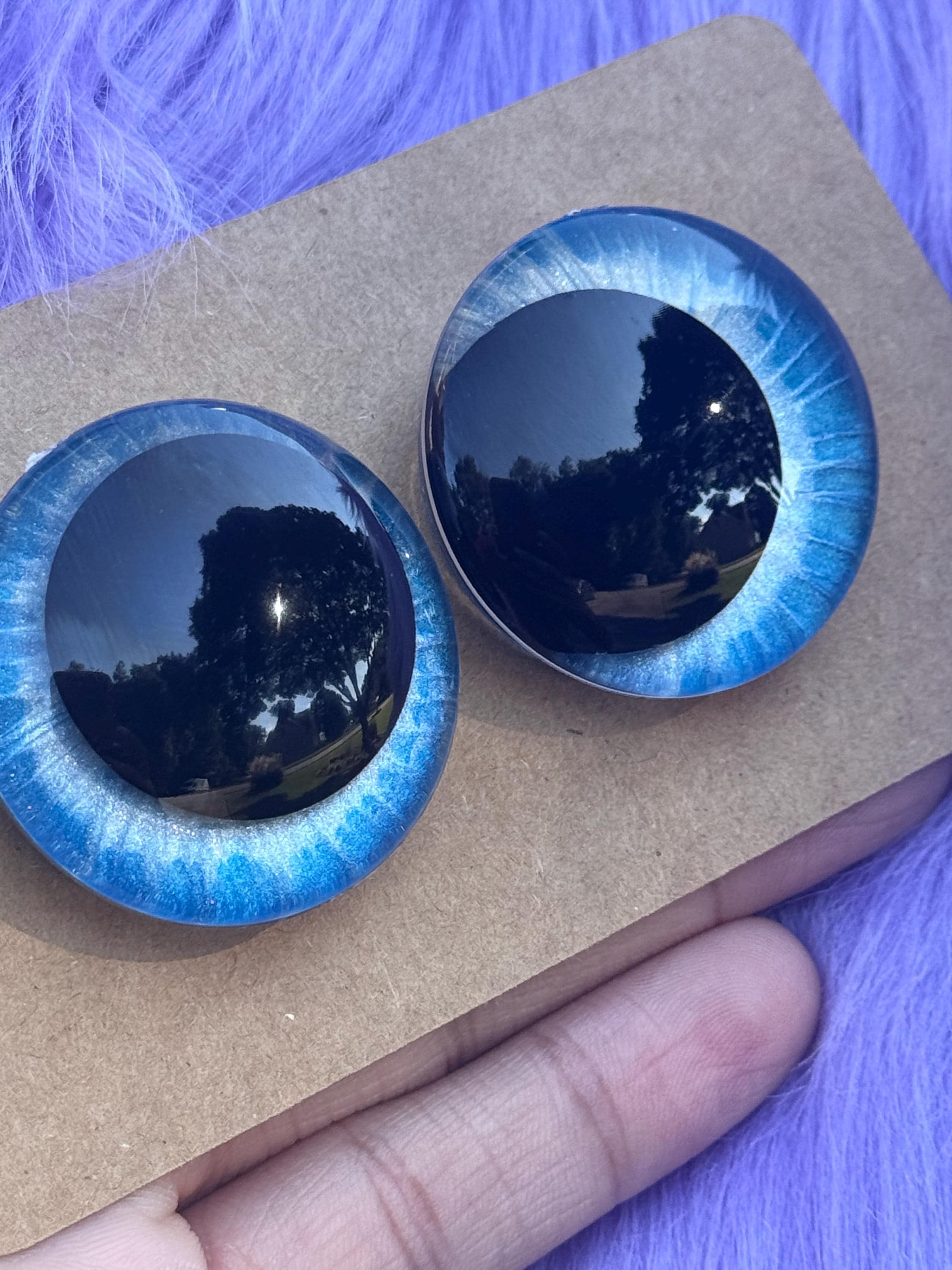 Light Furious Hand-Painted Safety Eyes - Amigurumi Crochet (20-40mm)