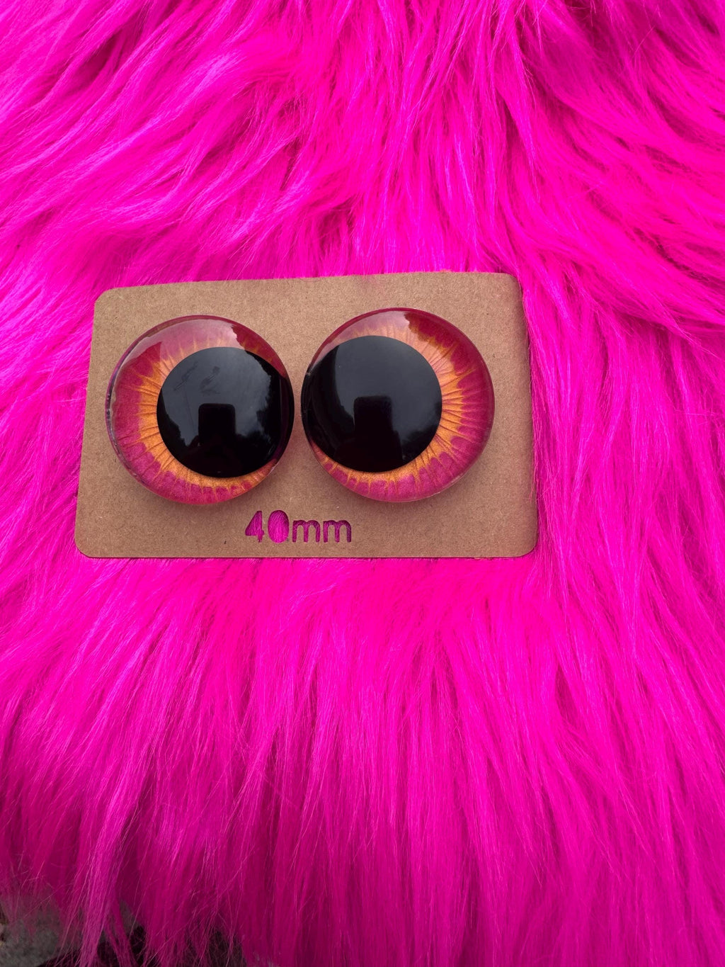 Fire Fury Hand-Painted Safety Eyes - Amigurumi Crochet (20-40mm)