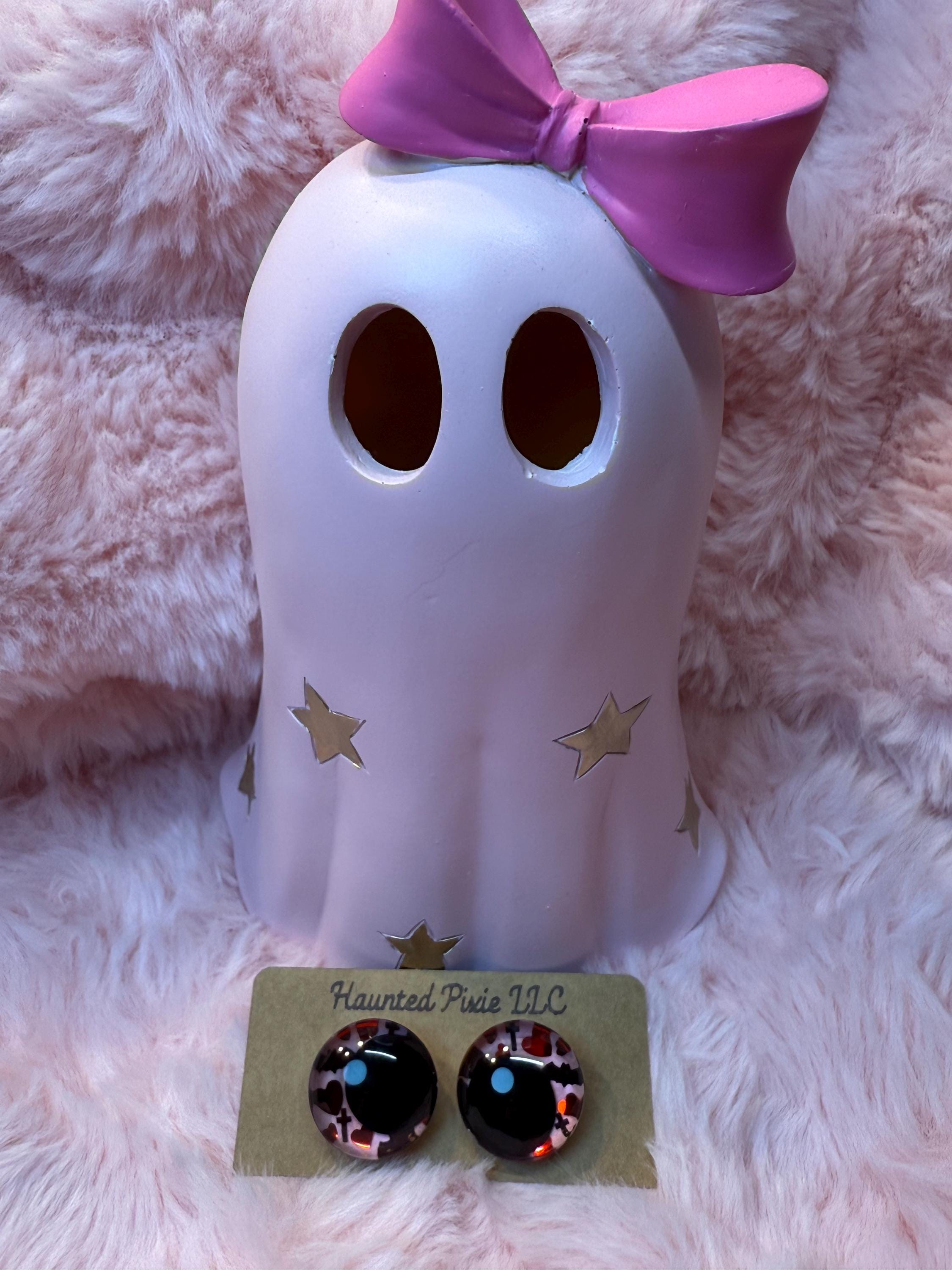 Goth Love Hand-Painted Safety Eyes - Amigurumi Crochet (25-40mm)