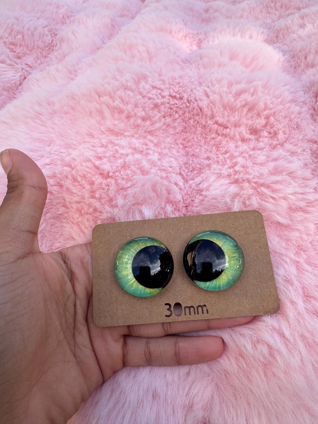Night Furious Hand-Painted Safety Eyes - Amigurumi Crochet (20-40mm)
