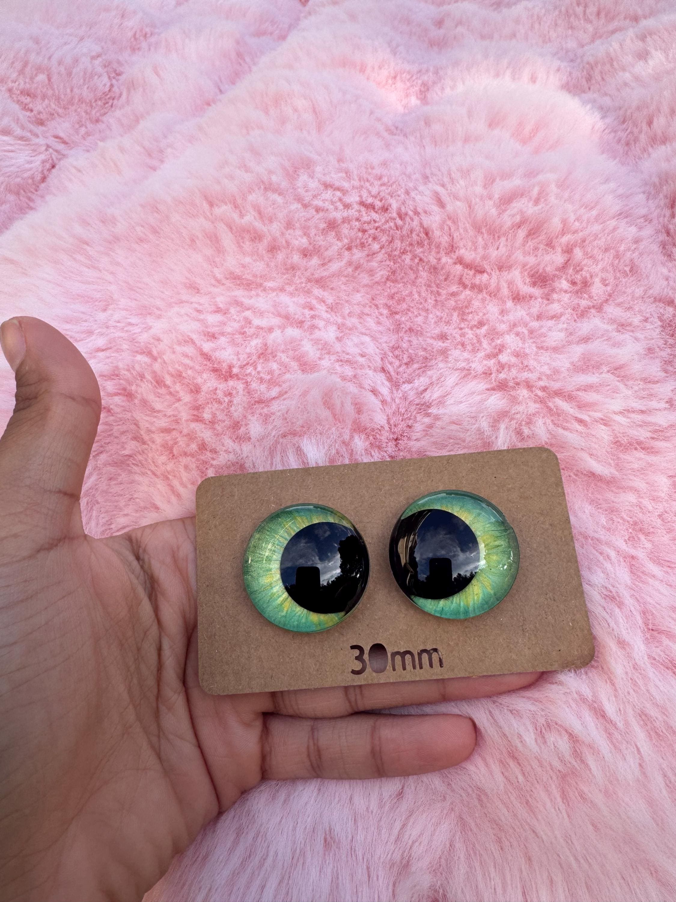 Night Furious Hand-Painted Safety Eyes - Amigurumi Crochet (20-40mm)