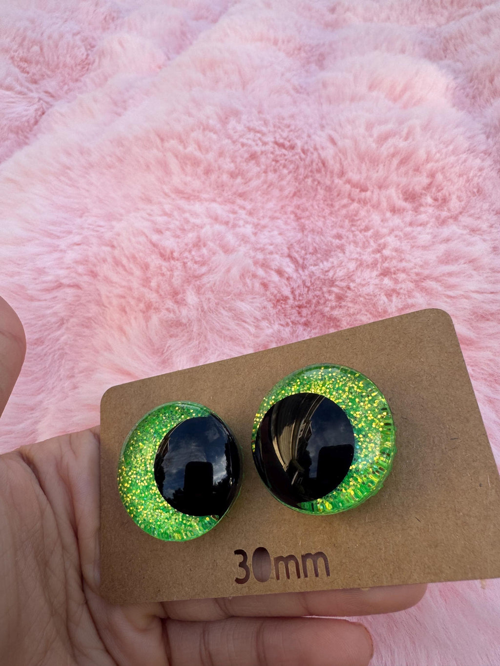 Slimer Hand-Painted Safety Eyes - Amigurumi Crochet (20-40mm)