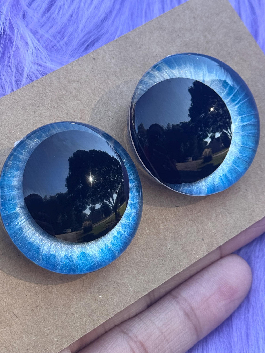 Light Furious Hand-Painted Safety Eyes - Amigurumi Crochet (20-40mm)