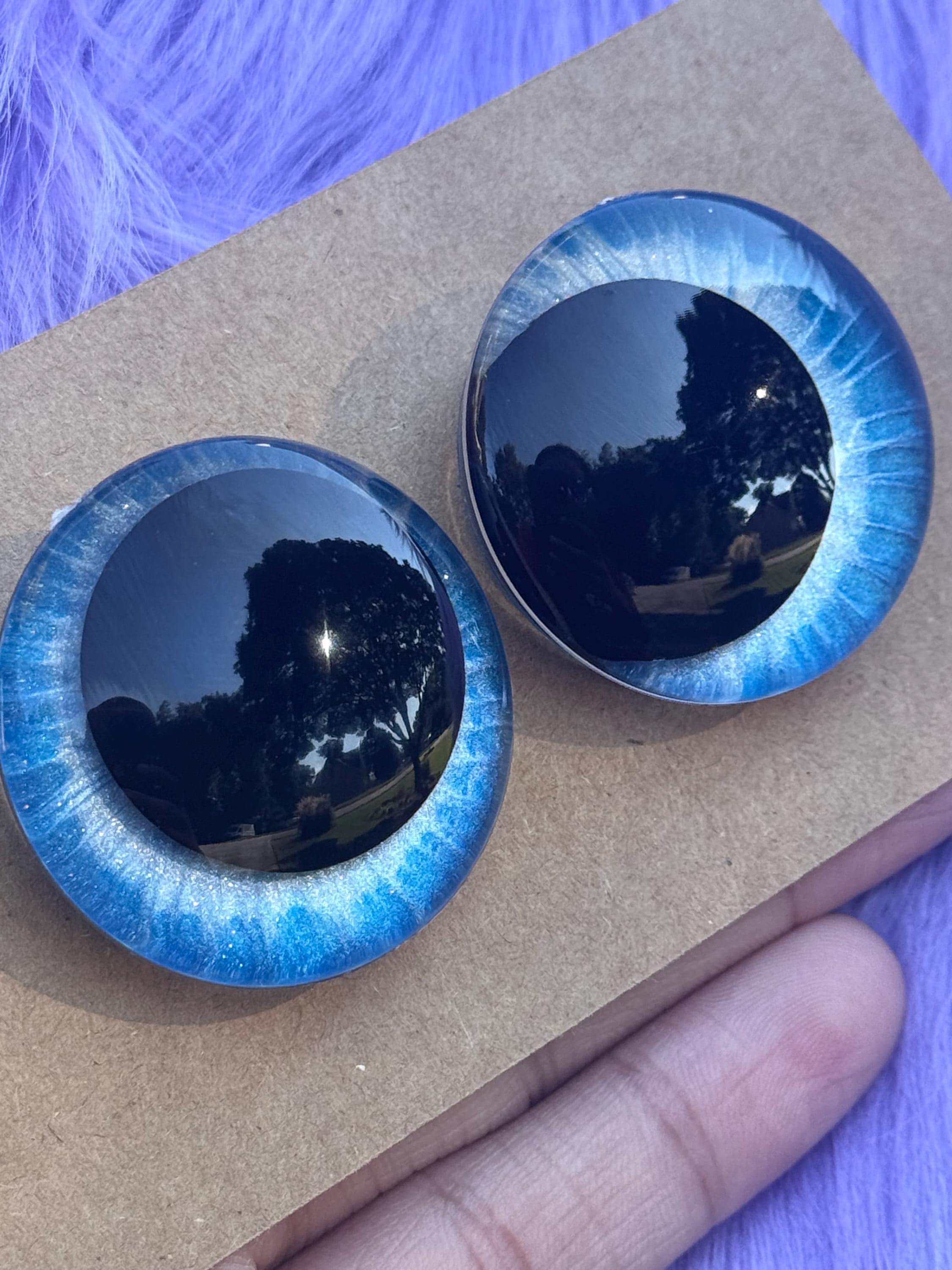 Light Furious Hand-Painted Safety Eyes - Amigurumi Crochet (20-40mm)