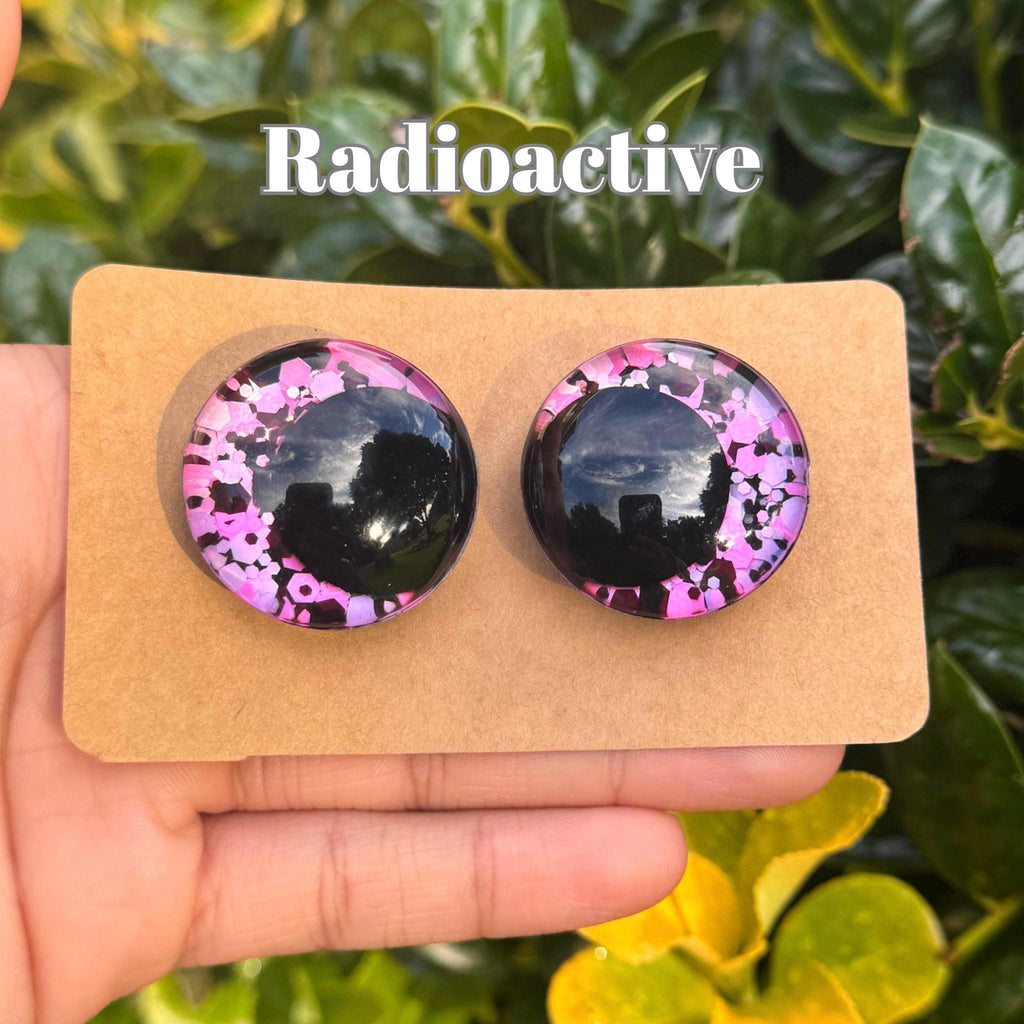 Radioactive Hand-Painted Safety Eyes - Kawaii Amigurumi (20-40mm)