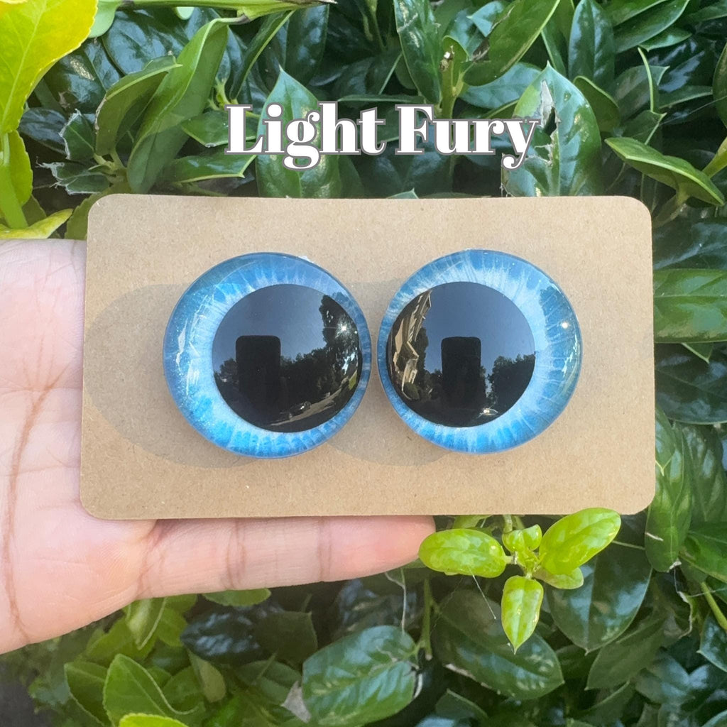 Light Furious Hand-Painted Safety Eyes - Amigurumi Crochet (20-40mm)