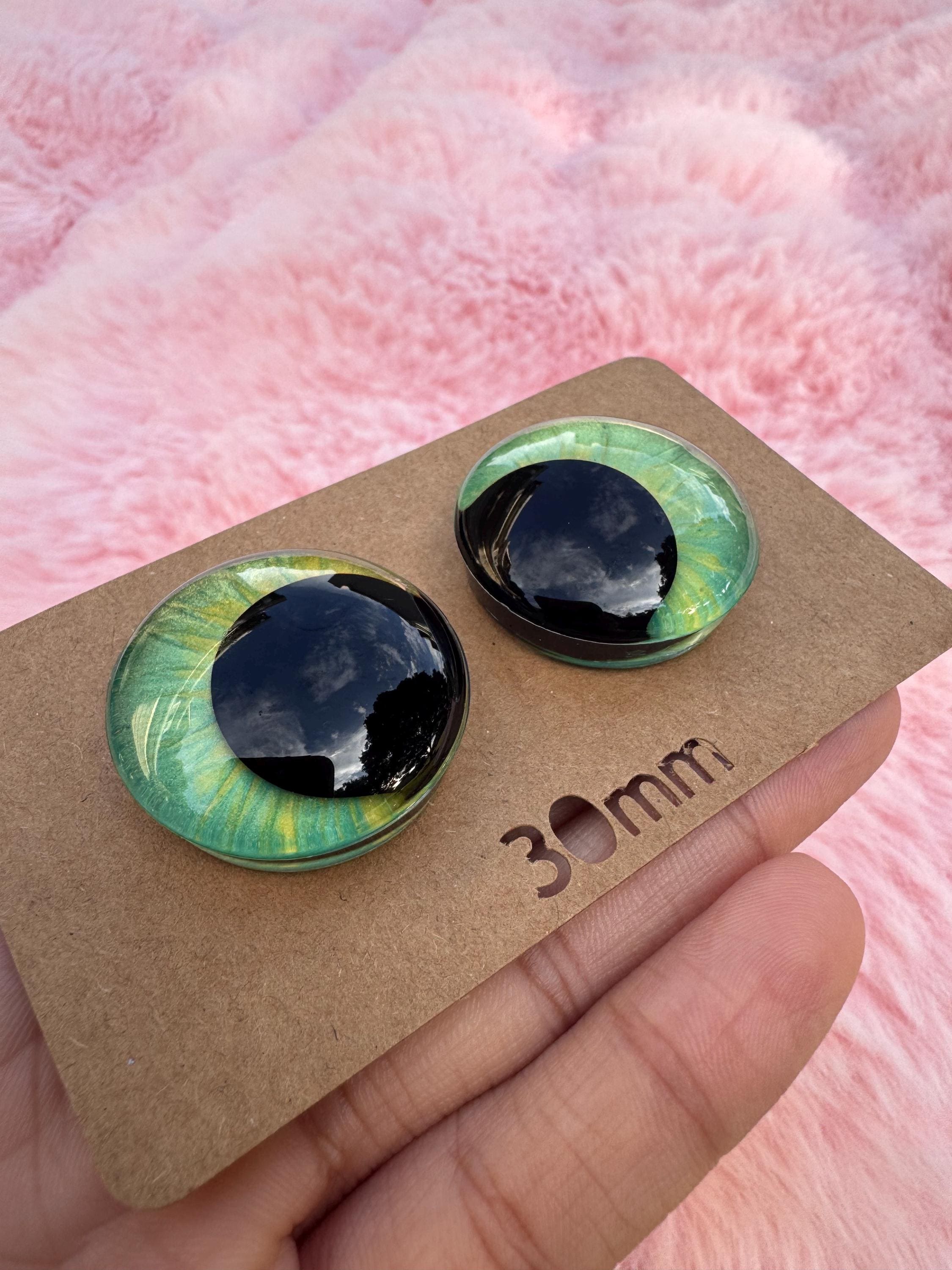 Night Furious Hand-Painted Safety Eyes - Amigurumi Crochet (20-40mm)