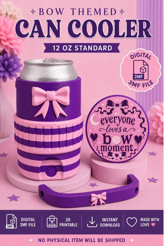 Bow 12oz Standard Can Holder Digital File