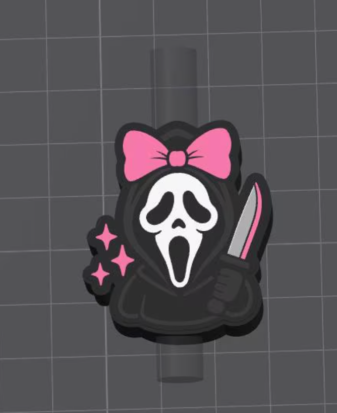 Ghostie Straw Topper Digital File