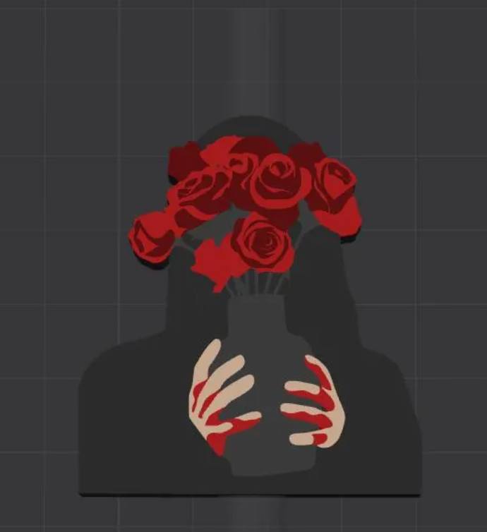 Nikki Flowers Straw Topper Digital File
