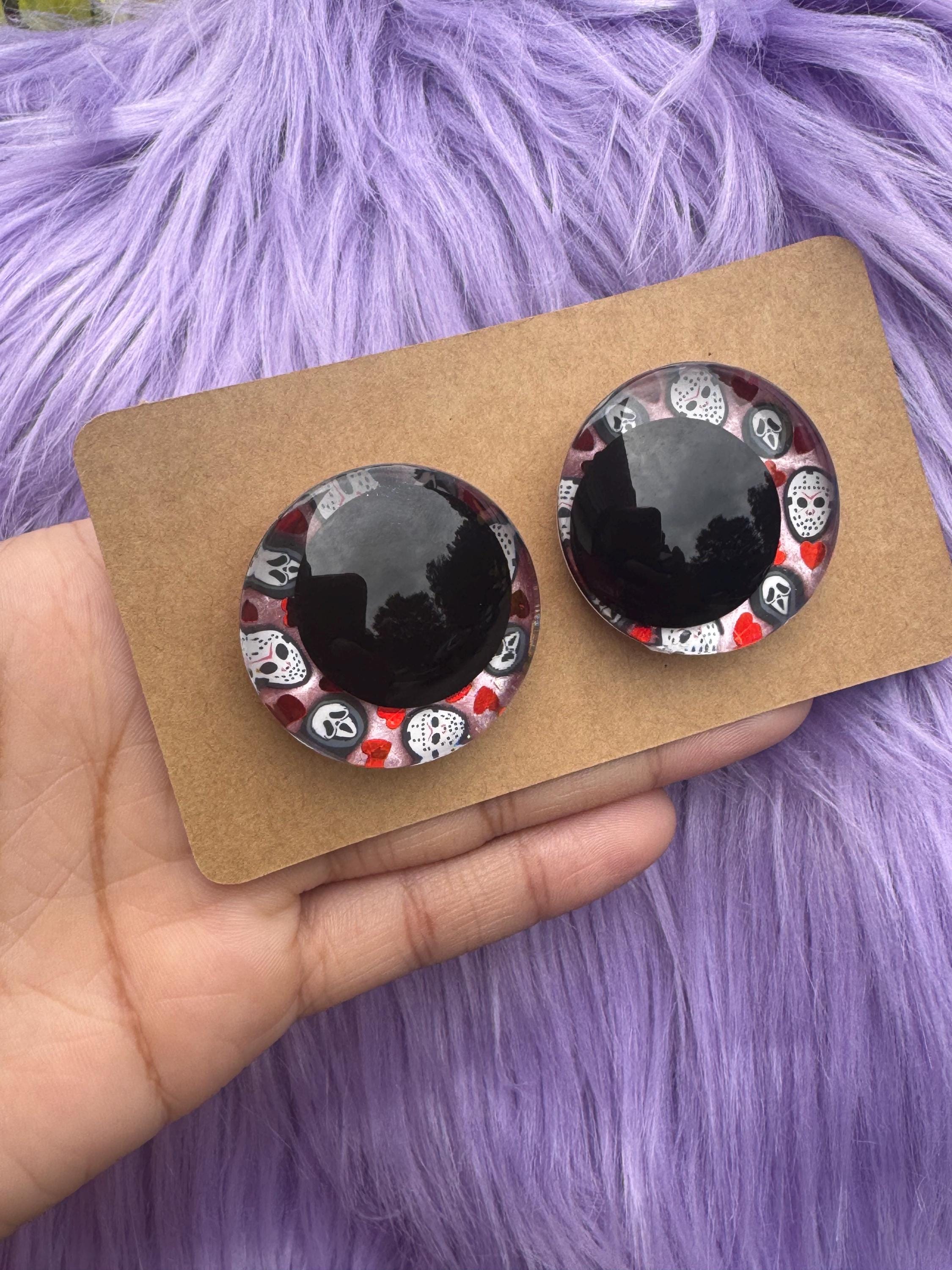 Slasher Love Hand-Painted Safety Eyes - Amigurumi Crochet (25-40mm)