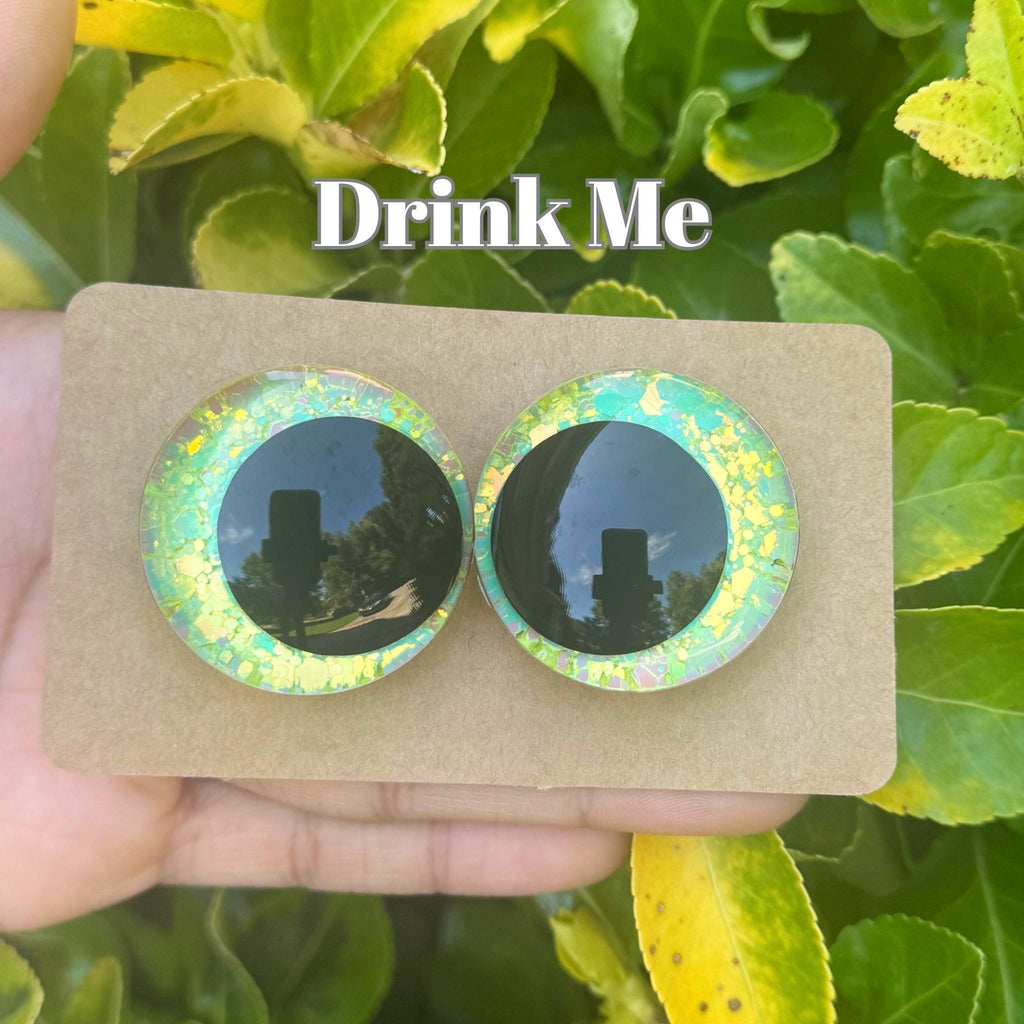 Drink Me Hand-Painted Safety Eyes - Amigurumi Crochet (20-40mm)