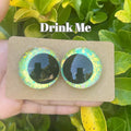 Drink Me Hand-Painted Safety Eyes - Amigurumi Crochet (20-40mm)