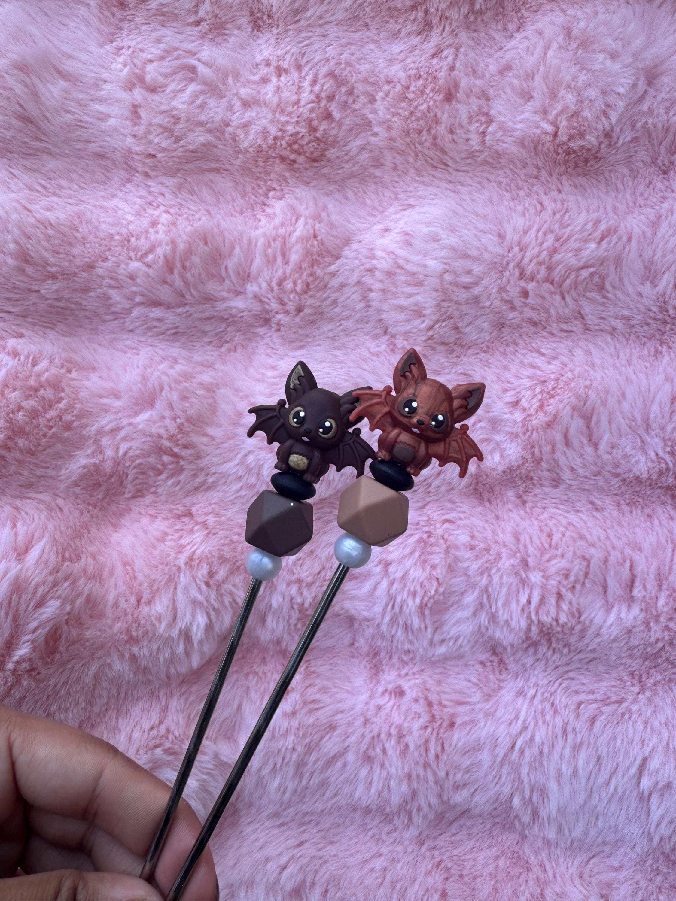 BATKINS Ami Sticks, Crochet, Amigurumi, Sewing Sticks, Plushie, Spooky, Scary, Skeleton, Halloween