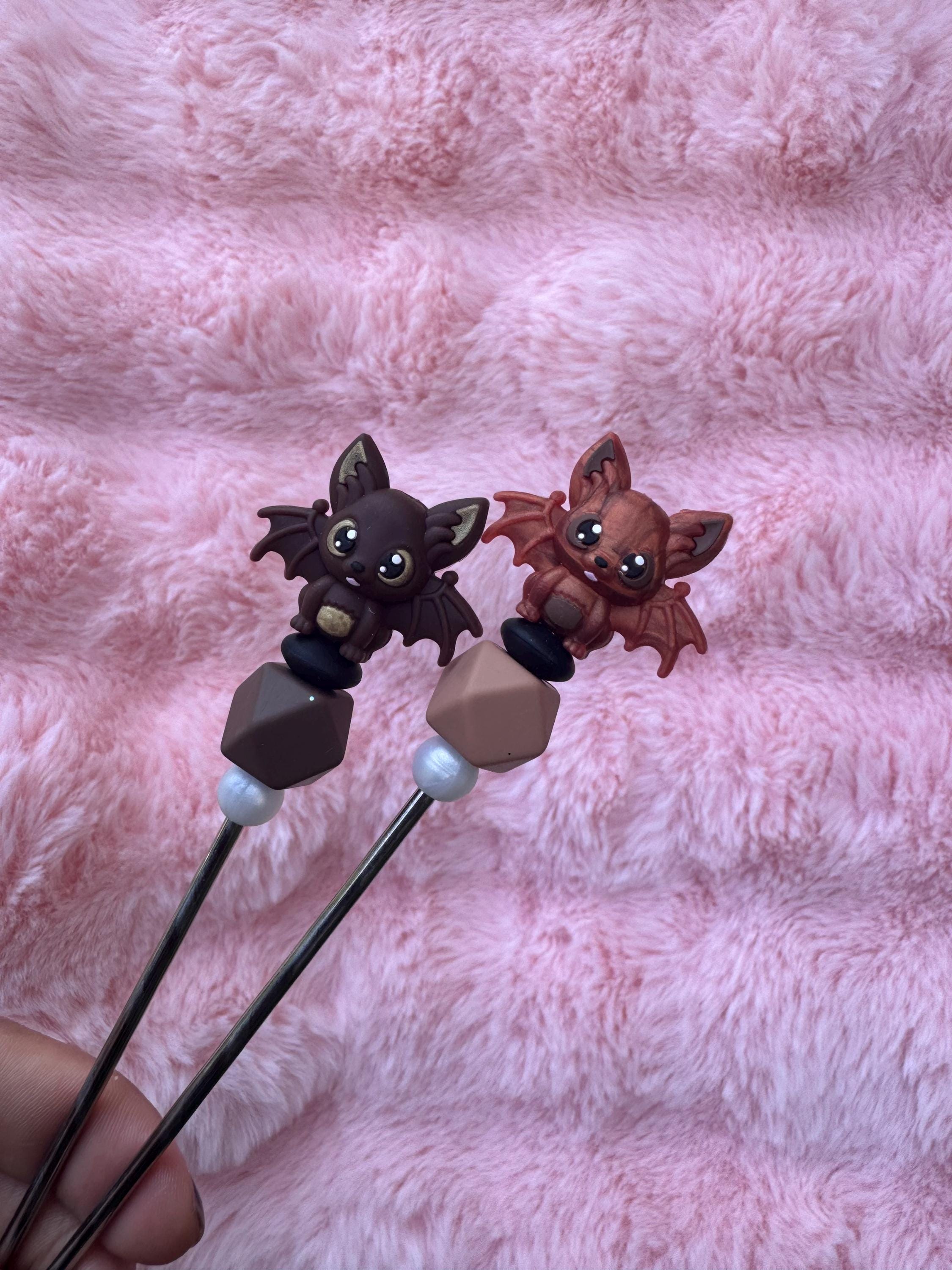 BATKINS Ami Sticks, Crochet, Amigurumi, Sewing Sticks, Plushie, Spooky, Scary, Skeleton, Halloween