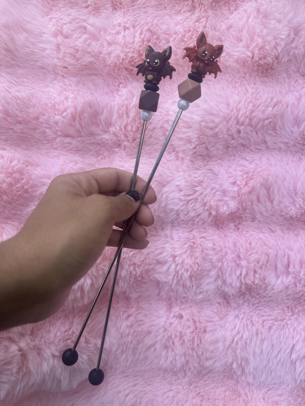 BATKINS Ami Sticks, Crochet, Amigurumi, Sewing Sticks, Plushie, Spooky, Scary, Skeleton, Halloween
