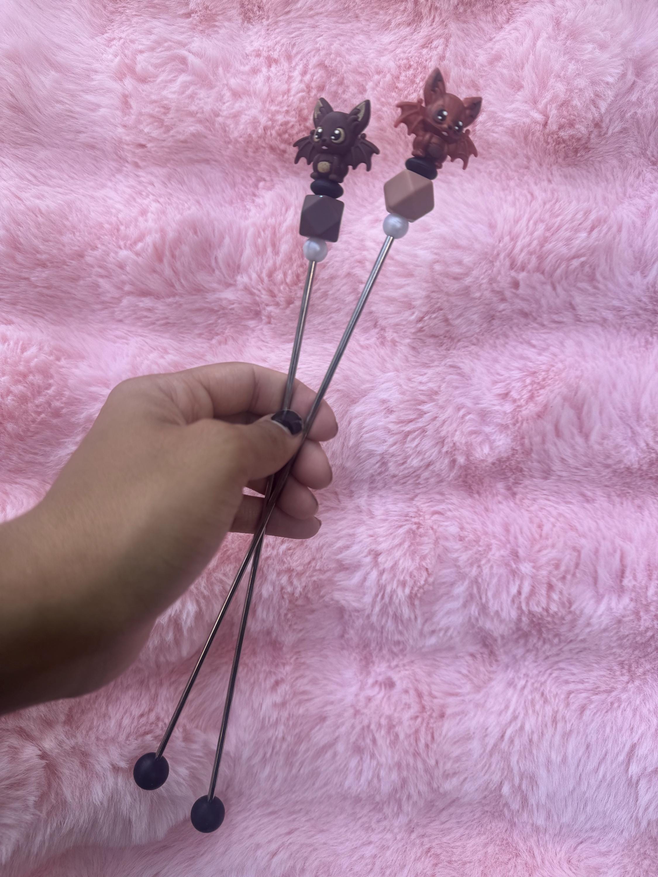 BATKINS Ami Sticks, Crochet, Amigurumi, Sewing Sticks, Plushie, Spooky, Scary, Skeleton, Halloween
