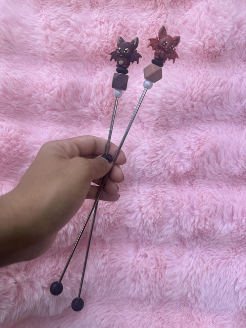 BATKINS Ami Sticks, Crochet, Amigurumi, Sewing Sticks, Plushie, Spooky, Scary, Skeleton, Halloween
