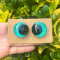 GREEN - Hand Painted Green Safety Eyes: Amigurumi Crochet Tools 16mm-40mm