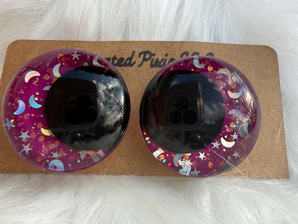 Neon Sky 5 Pk Collection- Hand Painted Safety Eyes: Amigurumi Crochet Tools (20-40mm)