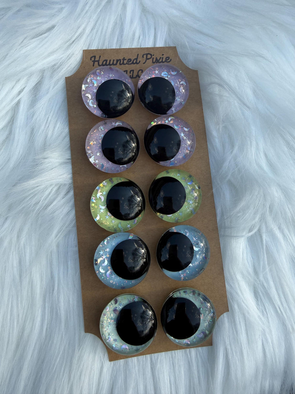 Pastel Sky 5 Pk Collection- Hand Painted Safety Eyes: Amigurumi Crochet Tools (20-40mm)