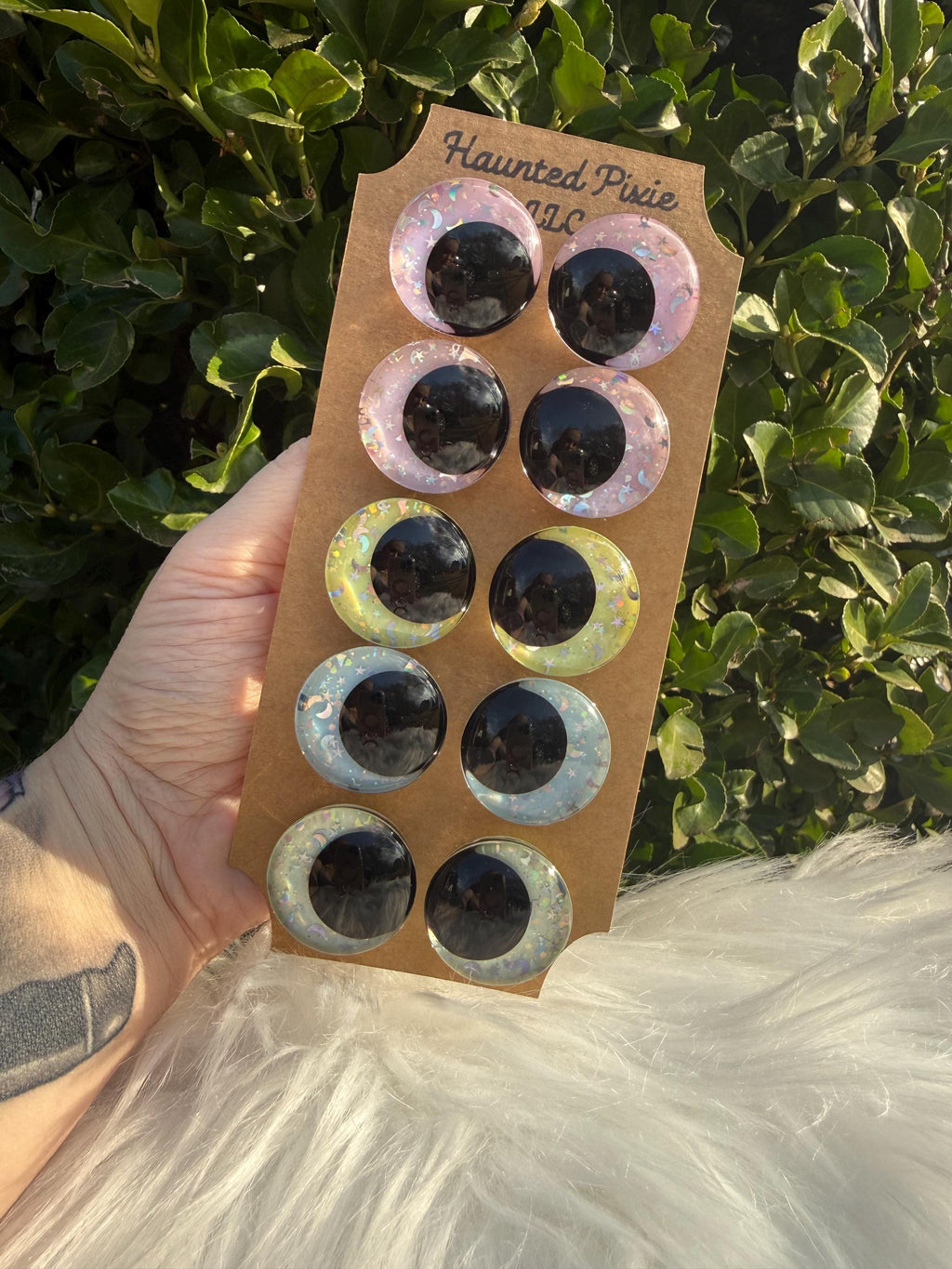 Pastel Sky 5 Pk Collection- Hand Painted Safety Eyes: Amigurumi Crochet Tools (20-40mm)