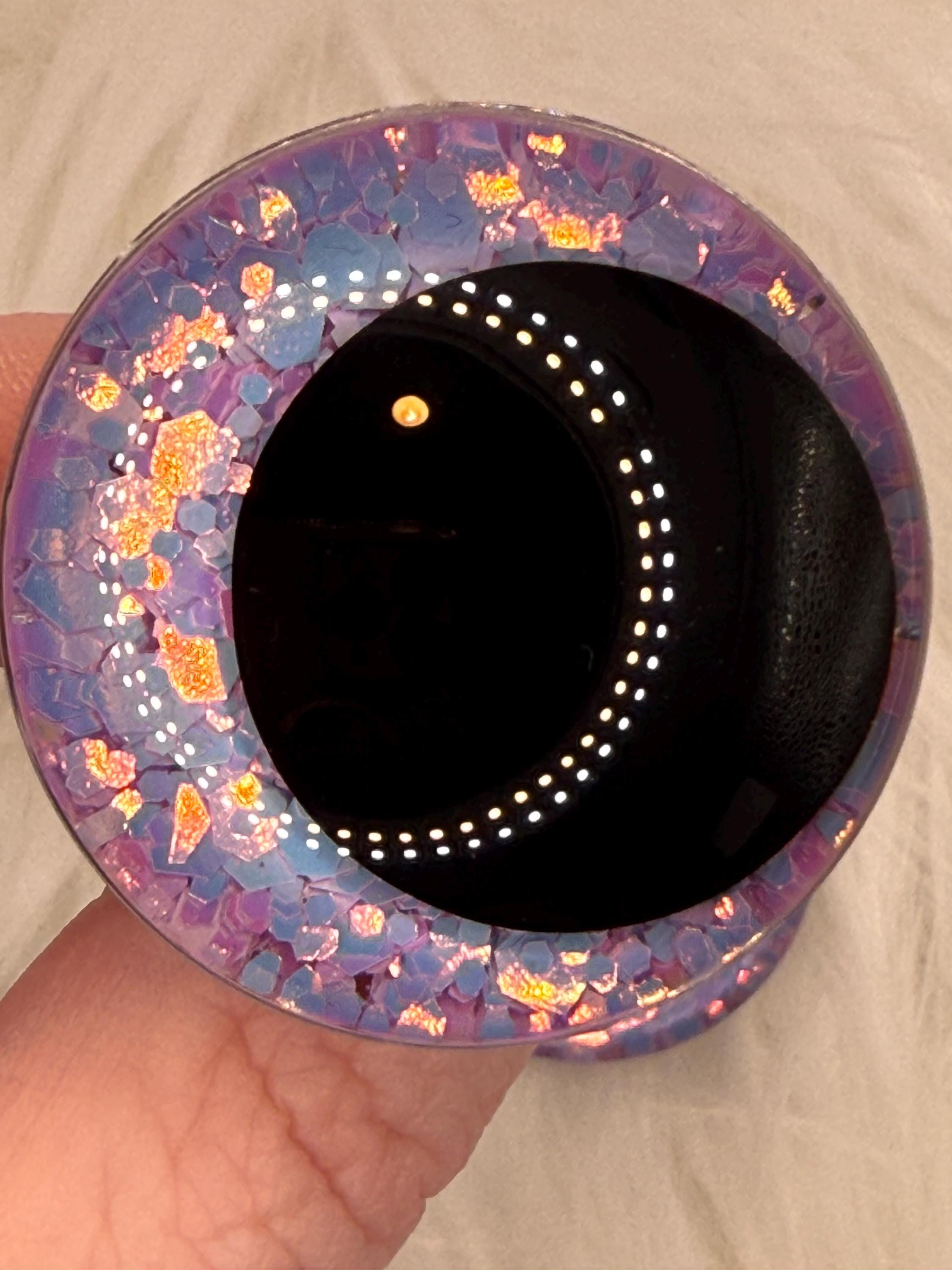 Purple Haze - Hand Painted Safety Eyes: Amigurumi Crochet Tools (20-40mm, Black/Red/White Pupil)