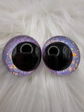 Purple Haze - Hand Painted Safety Eyes: Amigurumi Crochet Tools (20-40mm, Black/Red/White Pupil)