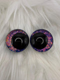 Toxic Stardust - Hand Painted Safety Eyes: Amigurumi Crochet Tools (20-40mm, Black/Red/White Pupil)