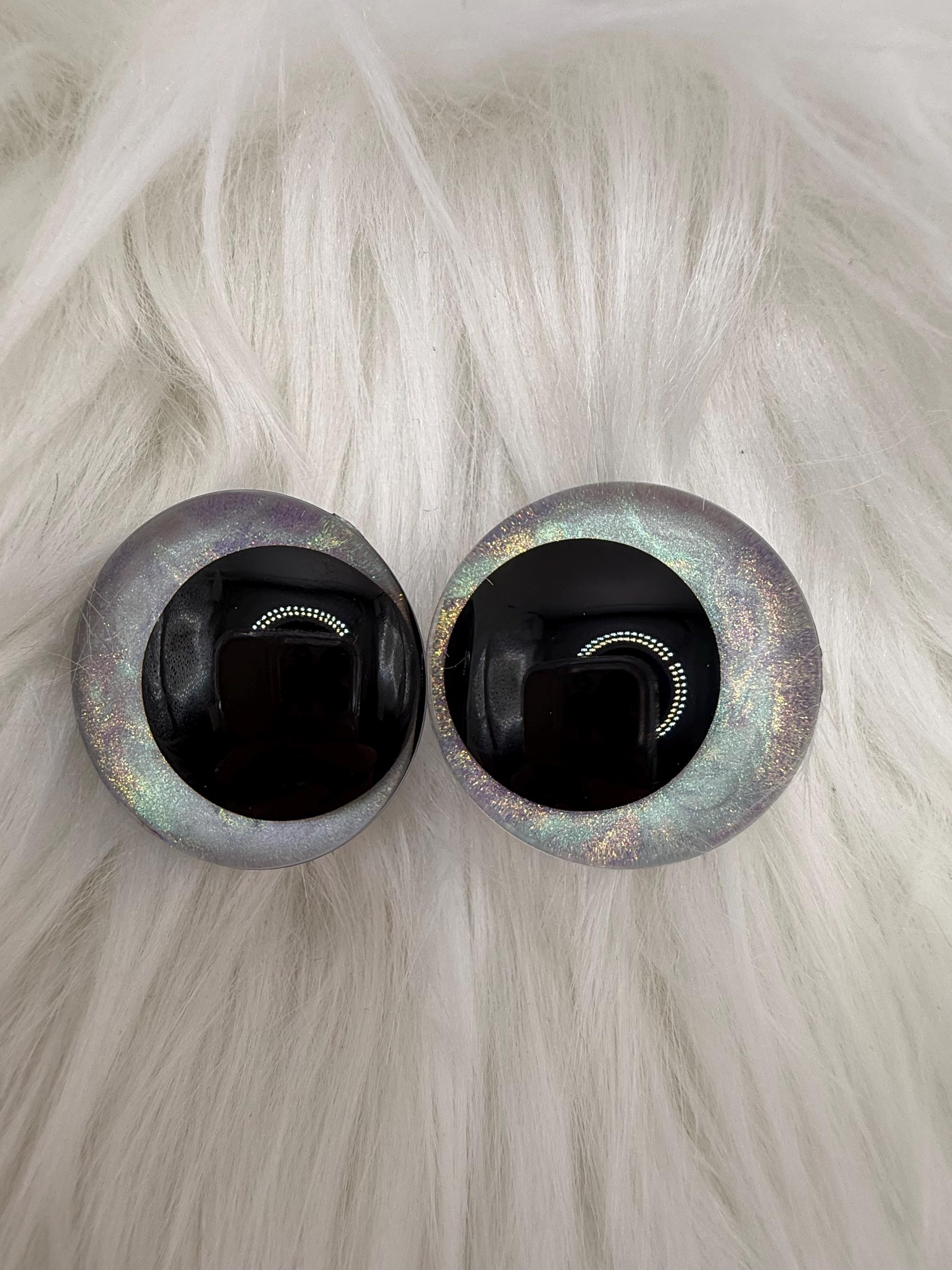 Into The Fog - Hand Painted Safety Eyes: Amigurumi Crochet Tools (20-40mm, Black/Red/White Pupil)